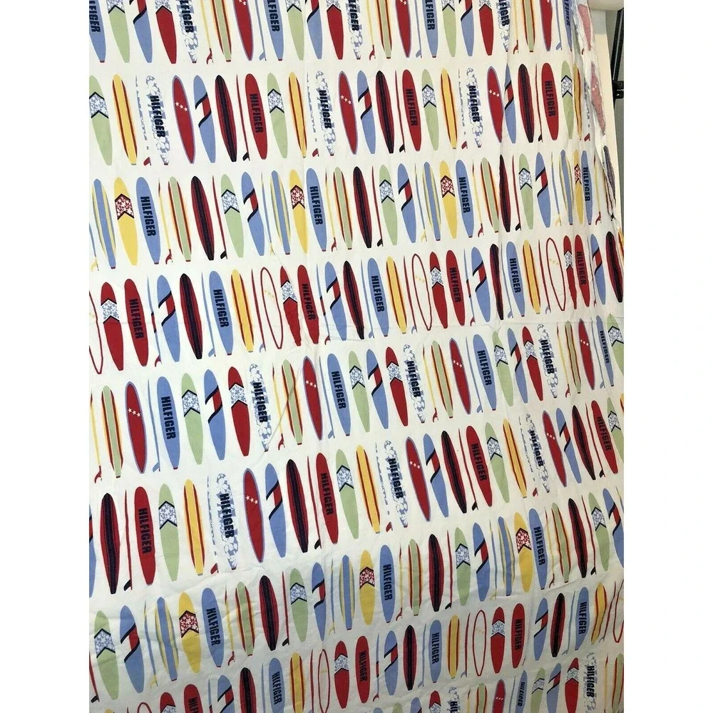 Tommy Hilfiger Surf's Up Surfboard Flat Twin Bed Sheet